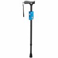 Carex Health Brands Carex Black Soft-Grip Walking Cane w/Strap Aluminum/Plastic 40 in. H X 5.2 in. L FGA52000 0000